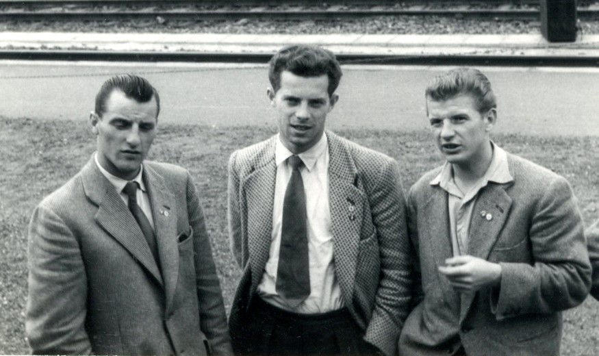 1957 mit Fritz Dittrich Dieter Deutschmann Heinz Zacharias